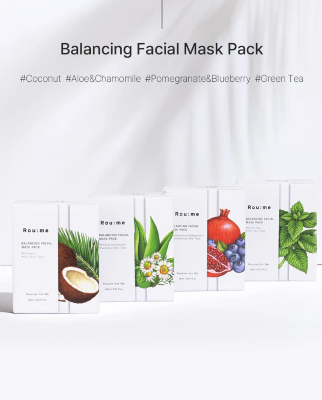 Rou:me Balancing Facial Mask, 20g /Нүүрний маск/ TM - 1