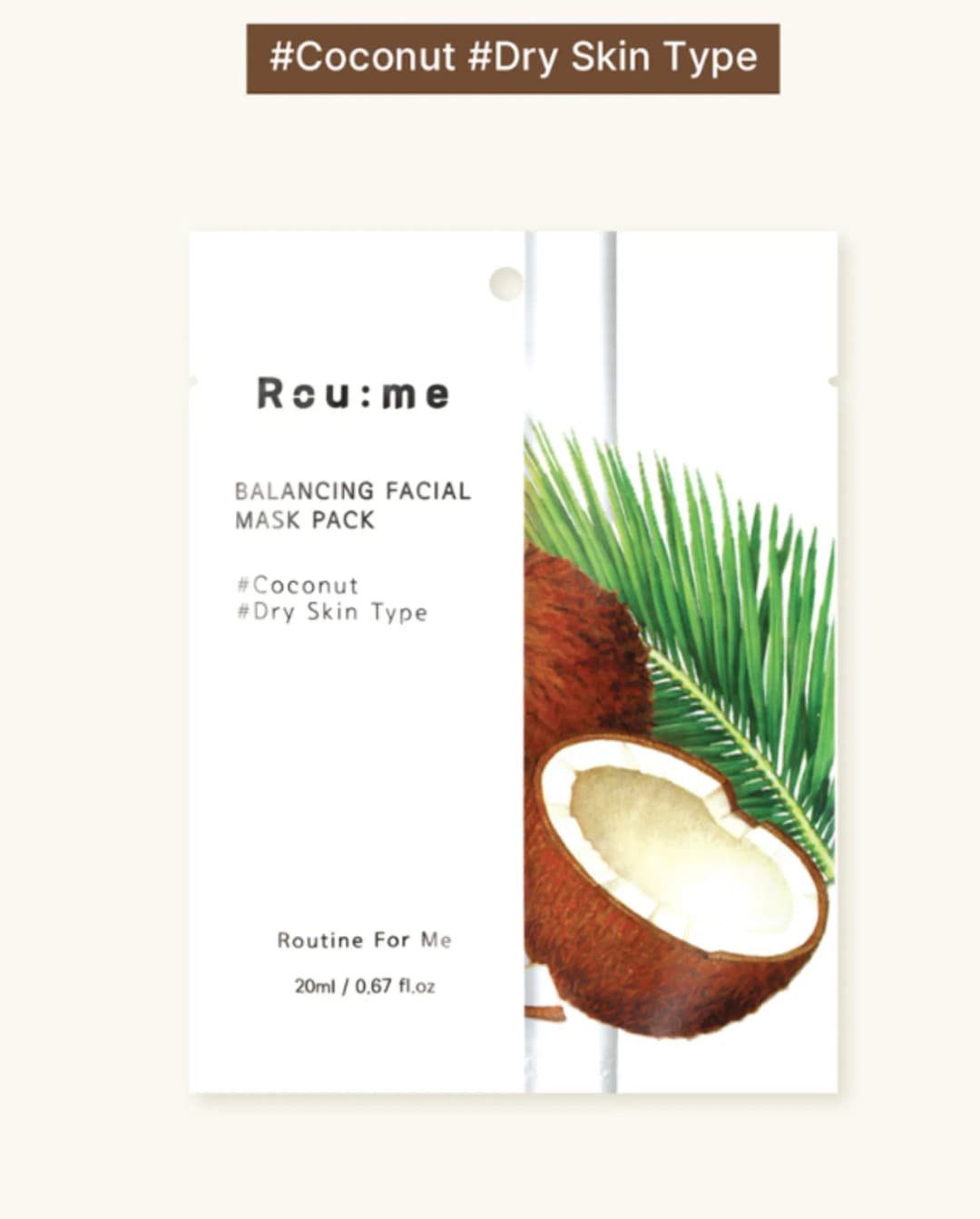 Rou:me Balancing Facial Mask, 20g /Нүүрний маск/ TM - 2