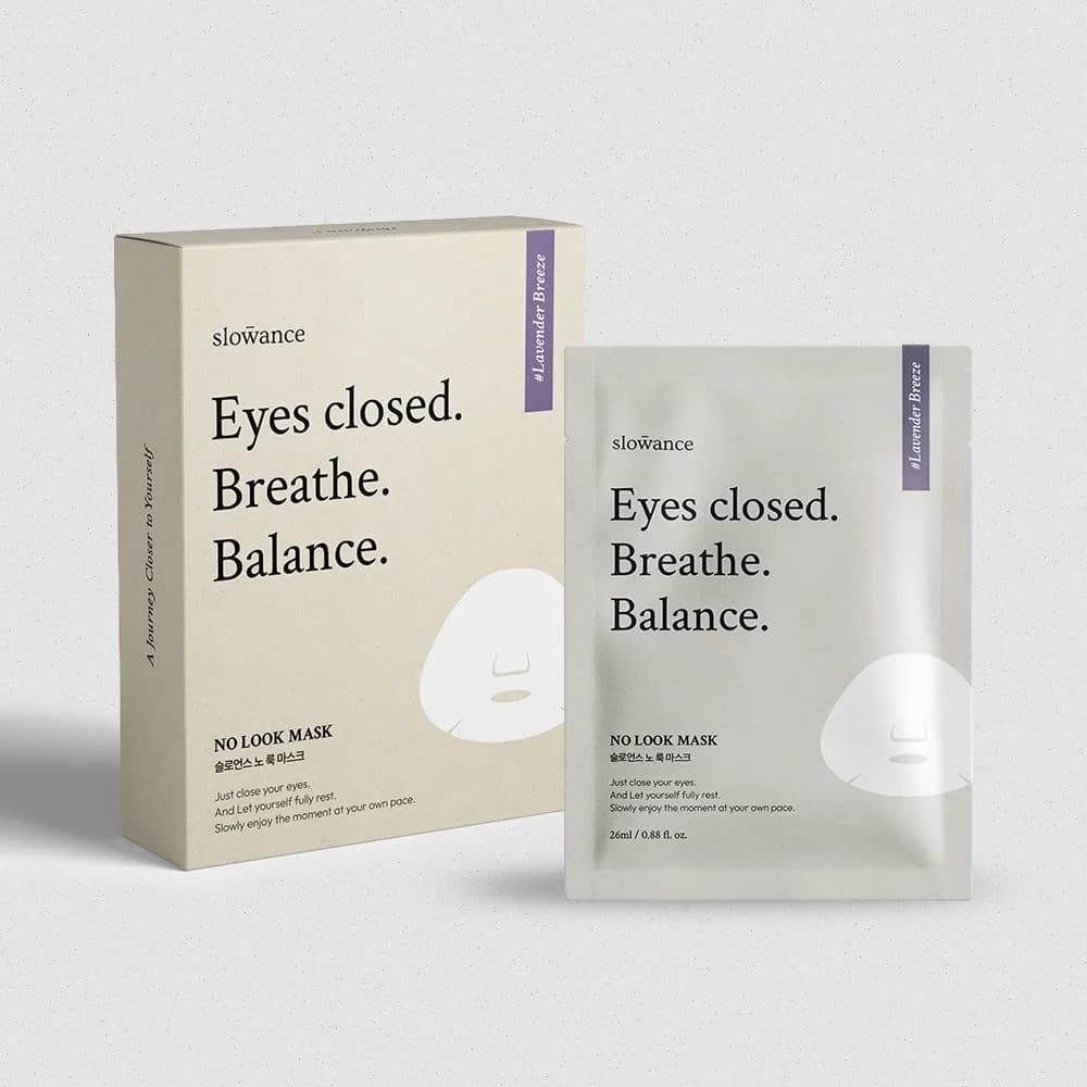 No Look Eyes closed Breathe Balance sheet mask / Нүүрний маск/ TM - 1