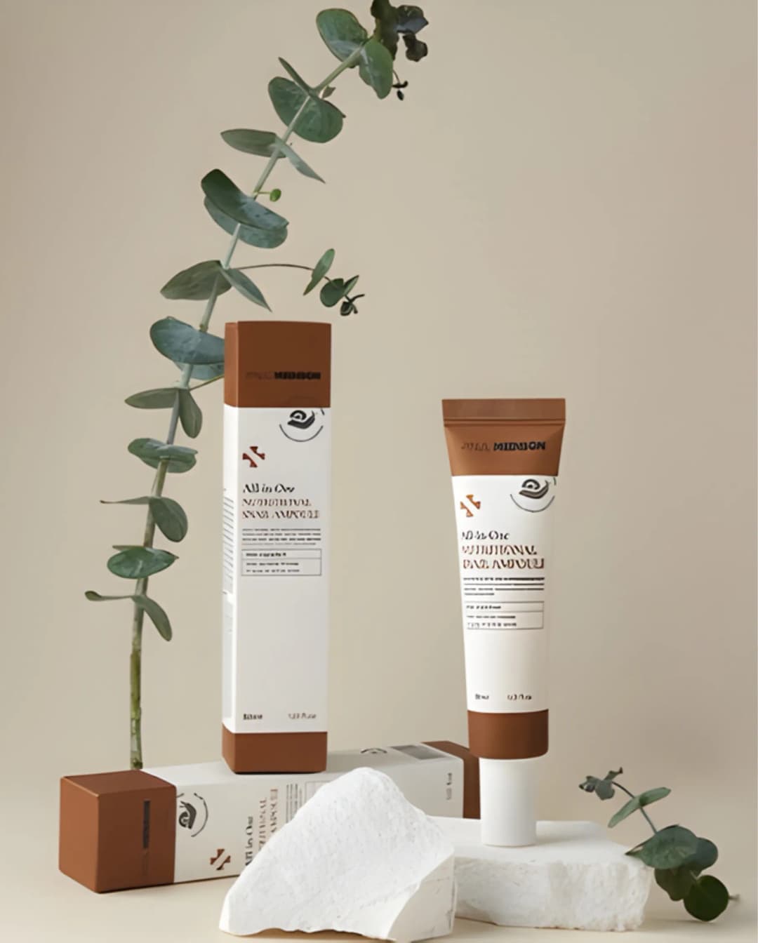 Paul Medison All in One Nourishing Snail Ampoule Brown, 30ml /Ампуль/ - 1