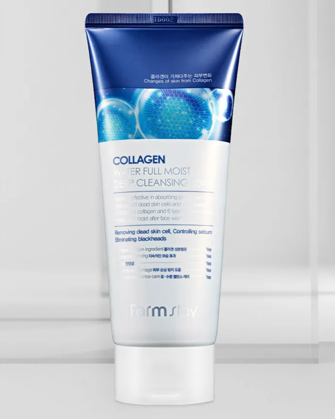 Farm Stay Collagen Water Full Moist Deep Cleansing Foam, 180ml /Нүүрний хөөсөн цэвэрлэгч/ DO - 2