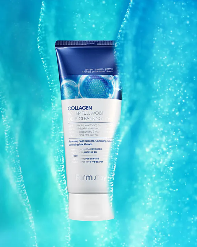 Farm Stay Collagen Water Full Moist Deep Cleansing Foam, 180ml /Нүүрний хөөсөн цэвэрлэгч/ DO - 1