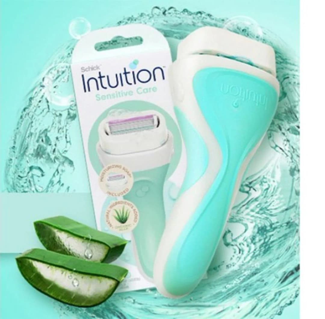 Schick Intuition Natural Aloe Women’s Razor Green Handle /Илүүдэл үсний татуурга/ - 1
