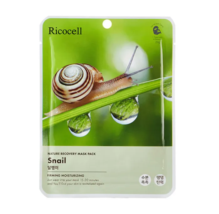 Ricocell Nature Recovery Snail Mask, 1p /Салфеткан маск/ - 2