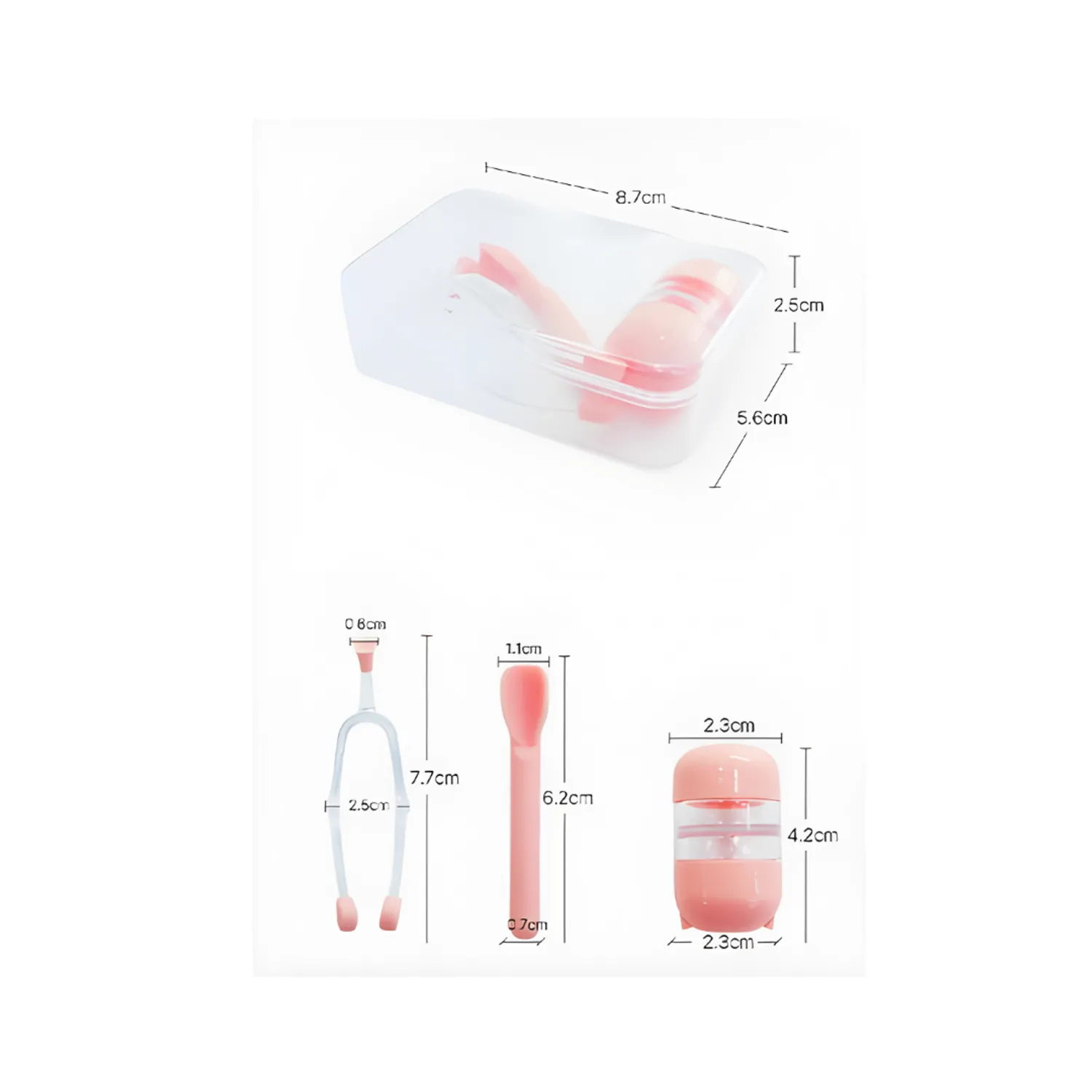 Mame Soft Lens Tweezer and Suction Stick Pink Set /Линзний сав/ - 3